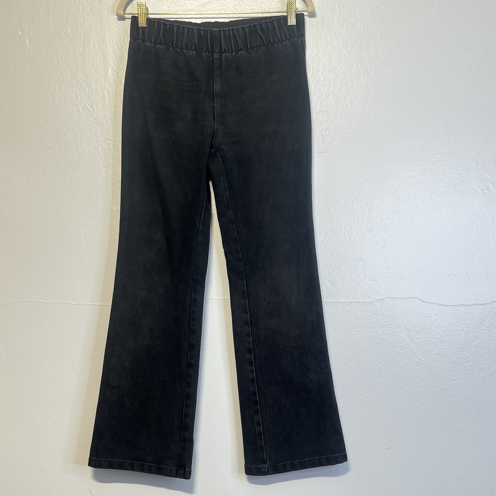 Soft Surroundings Pants‎ Womens XSP Black Pull On Flare Stretch Casual Basic